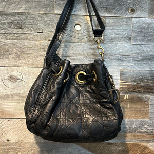 Dior Cannage Leather Shoulder Bag