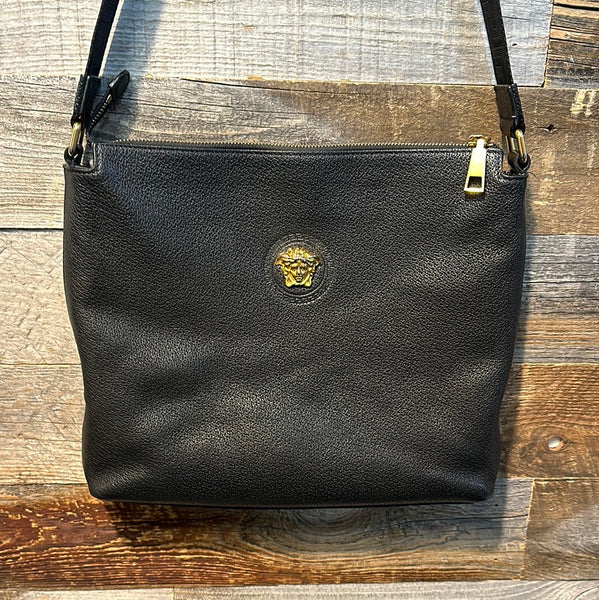 Versace Leather Medusa Shoulder Bag