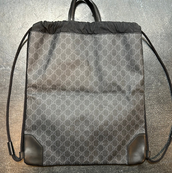 Gucci GG Supreme Drawstring Backpack