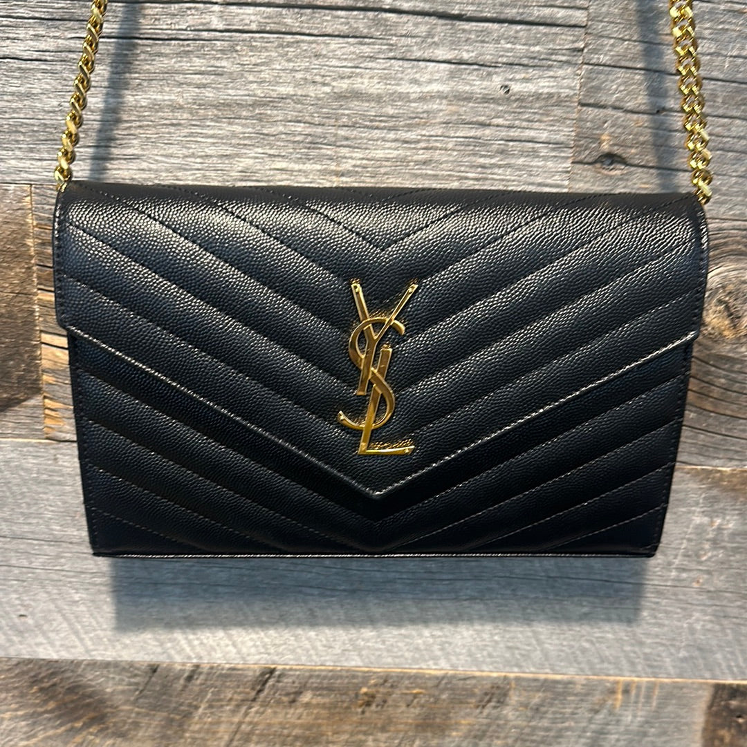 Saint Laurent Cassandre Envelope Chain Wallet Bag