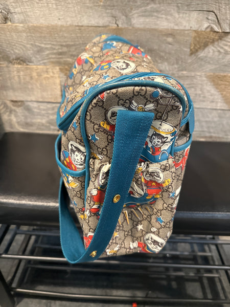 Gucci Supreme Space Cats Diaper Bag