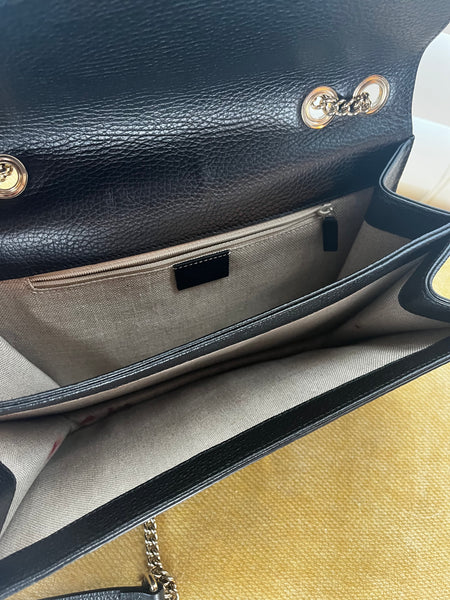Gucci GG Interlocking Leather Shoulder Bag