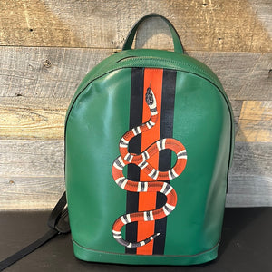 Gucci Snake Leather Backpack