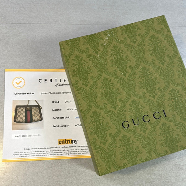 Gucci GG Supreme Mini Ophidia Chain Bag