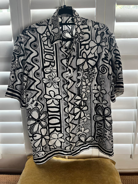 Dior Floral Hawaiian Silk Shirt