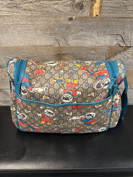 Gucci Supreme Space Cats Diaper Bag