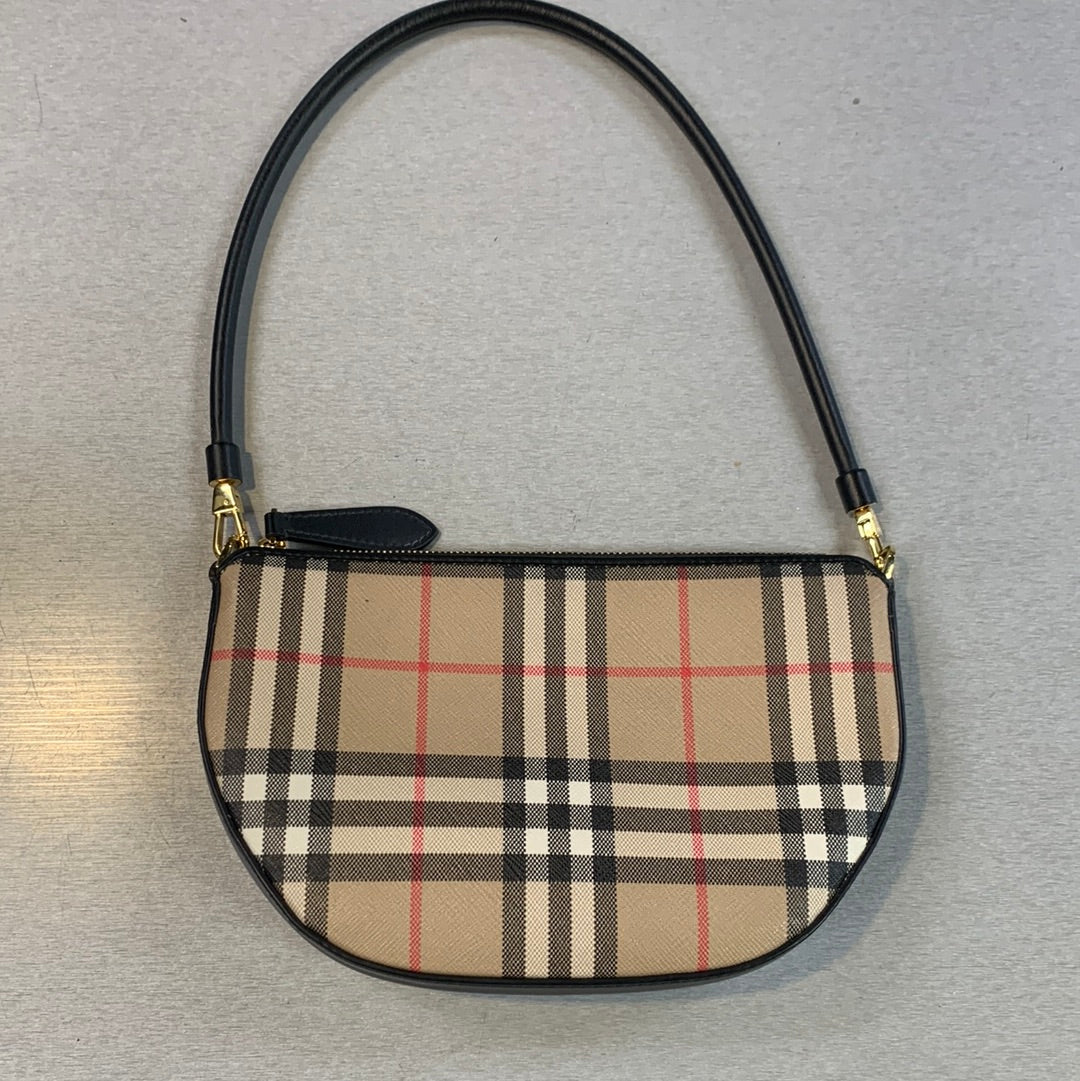 Burberry Olympia Check Shoulder Pouch