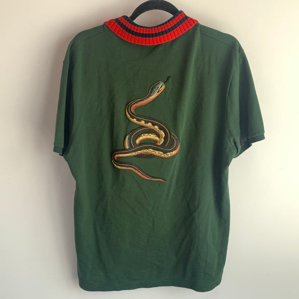 Gucci Mens Snake Polo Shirt