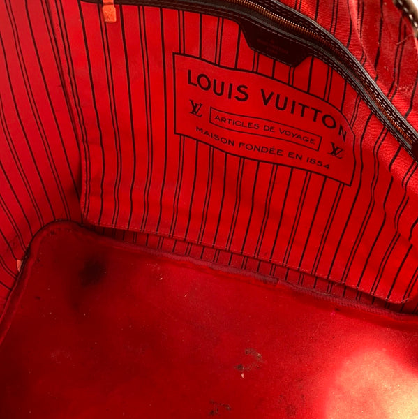 Louis Vuitton Damier Ebene Neverfull MM Tote Bag