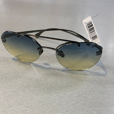 Chanel Titanium Pilot Sunglasses