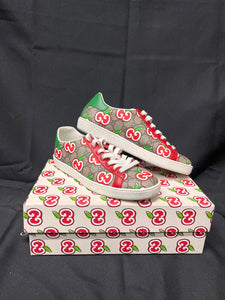 Gucci Women’s Ace GG Apple Low-Top Sneakers