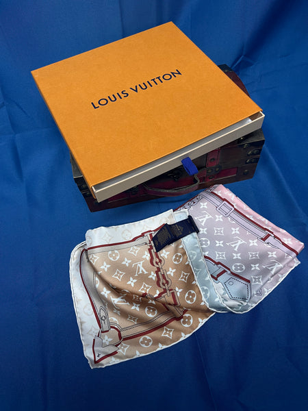 Louis Vuitton Monogram Confidential Square 90 Silk Scarf