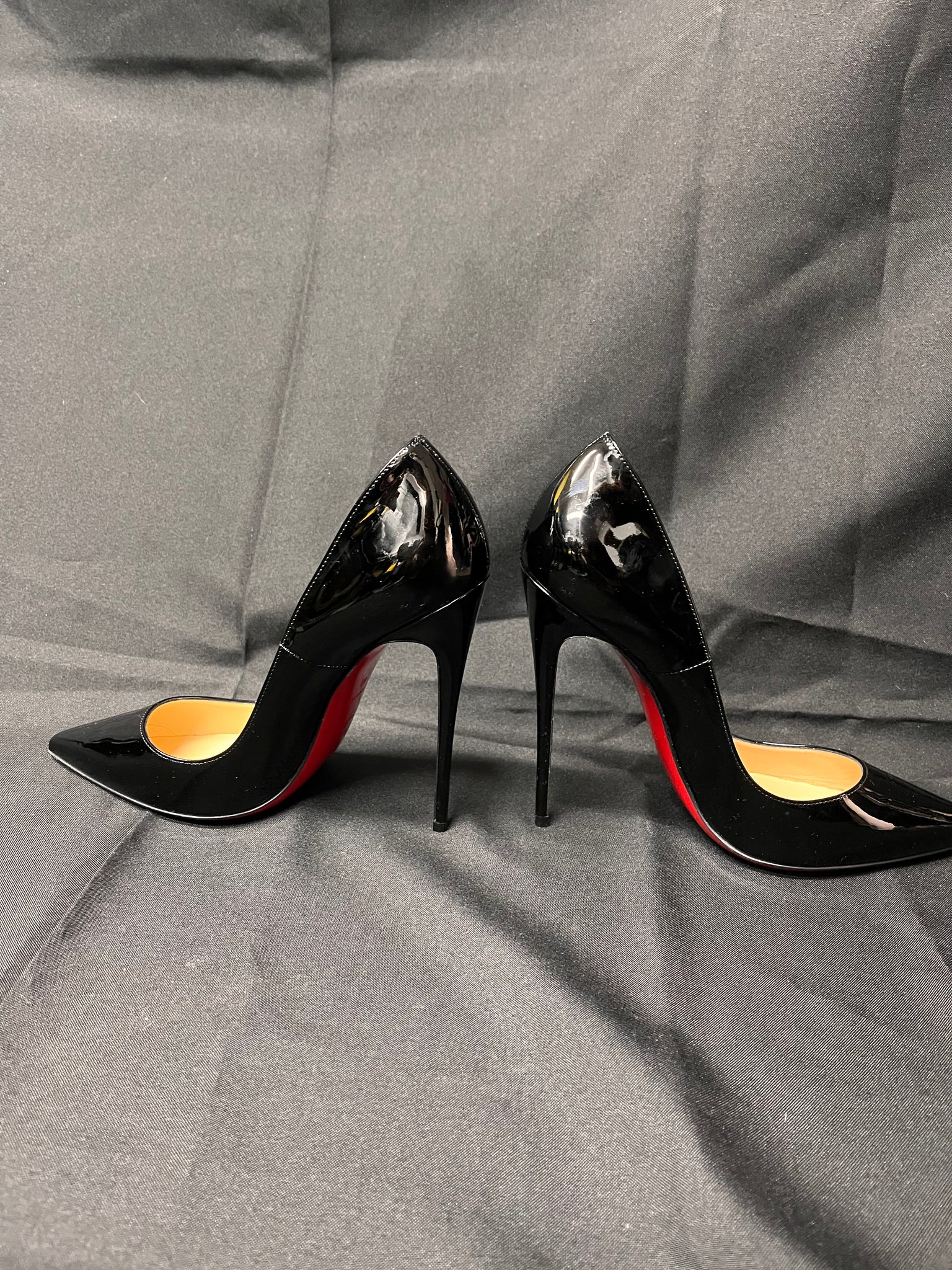 Christian Louboutin ‘So Kate’ Black Patent Leather 100mm Pumps