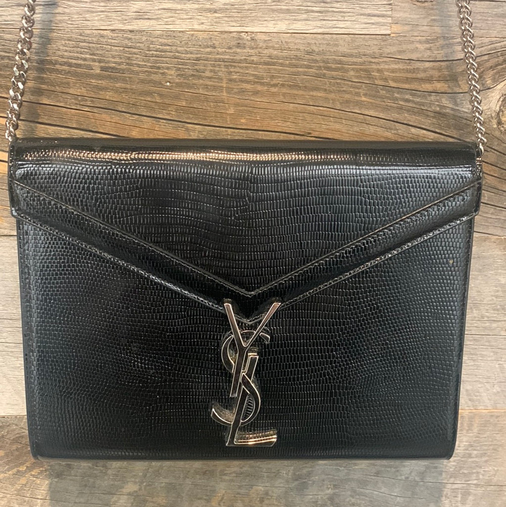 Saint Laurent Cassandra Chain Wallet Bag - Black for Women