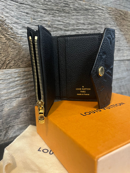 Louis Vuitton Victorine Empreinte Black Wallet